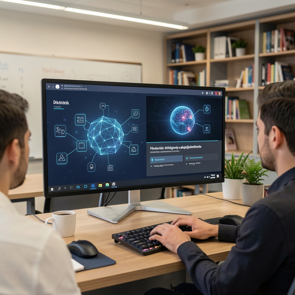 Online tanulási felület ahol hallgató mesterséges intelligencia alapfogalmait tanulja interaktív videóval