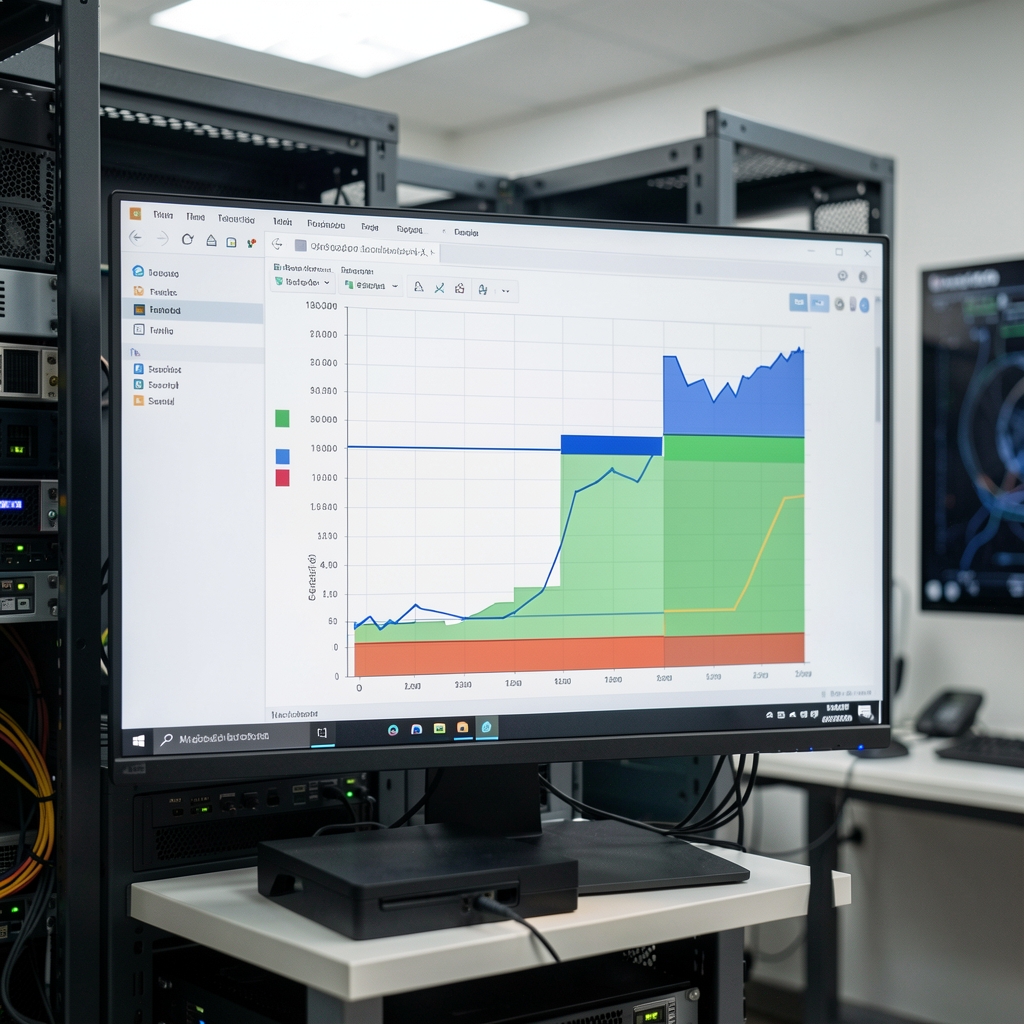Fejlesztőcsapat mélytanulási modell teljesítményét értékeli tensorboard grafikonon GPU-s szerveren